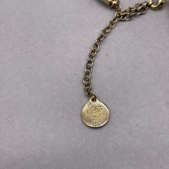 Artisan KL New York Brown Braided Cord Stone Choker Necklace Lobster Closure - Picture 3 of 4